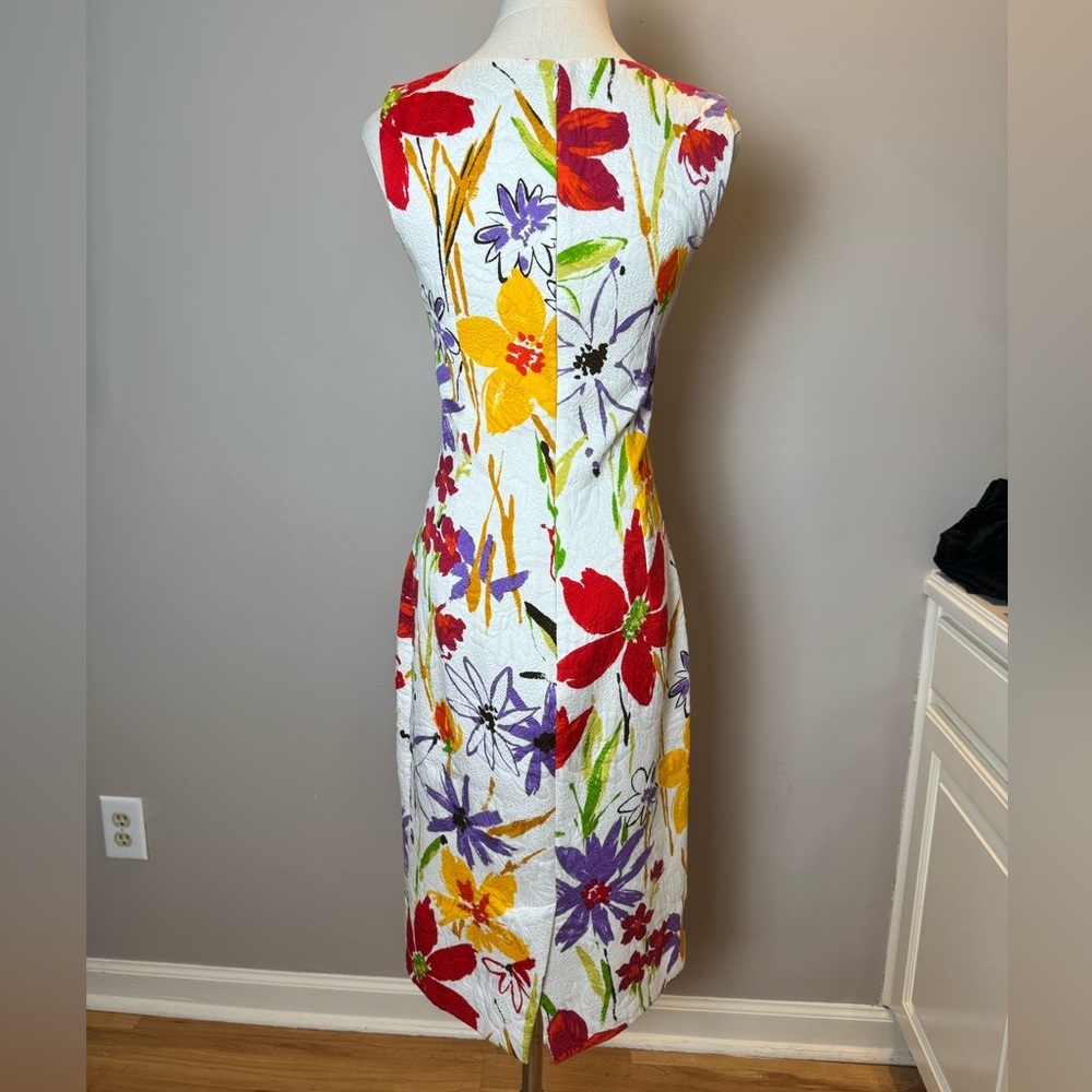 Dolce & Gabbana Floral Print Knee-Length Dress Size 4/6 - Picture 10 of 11